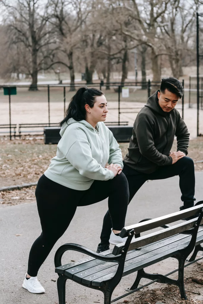 exercising with a mobile personal trainer in southside